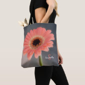 Single Pink Gerbera Tote bag (Dichtbij)