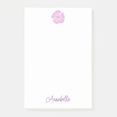 Single Pink Lavatera Bloom Post-it® Notes (Voorkant)
