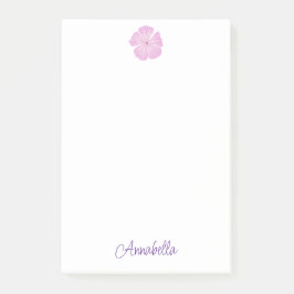 Single Pink Lavatera Bloom Post-it® Notes