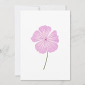Single Pink Lavatera Kaart (Voorkant)