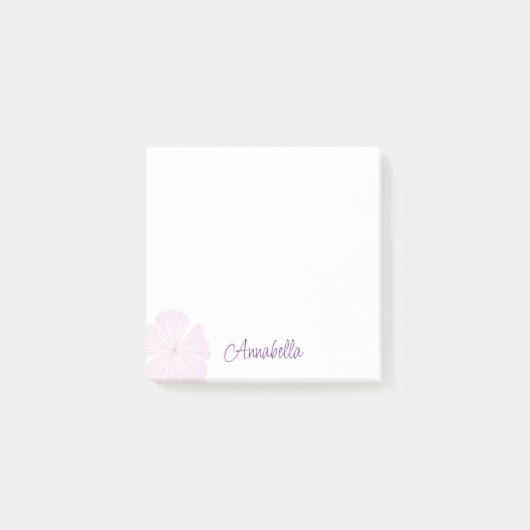 Single Pink Lavatera Notes (Voorkant)