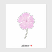 Single Pink Lavatera Sticker (Vel)