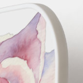 Single Pink Rose in Bloom Signature Pickleball Paddle (Links Detail)