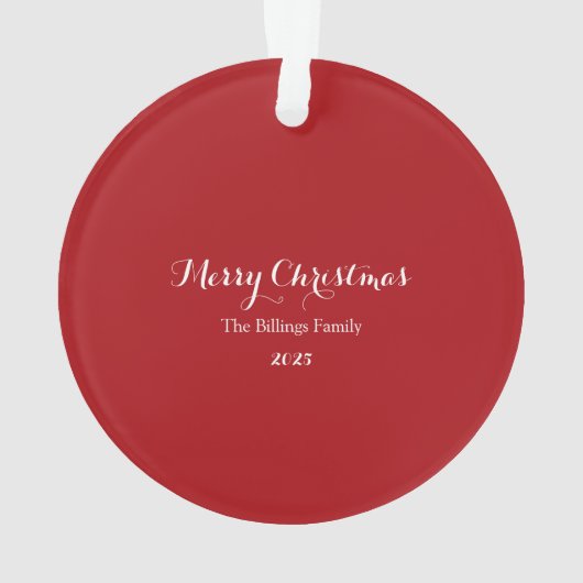 Single Poinsettia Design Ornament (achterkant)