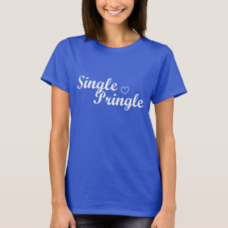 "Single Pringle" Vrouwen T-shirt Blauw
