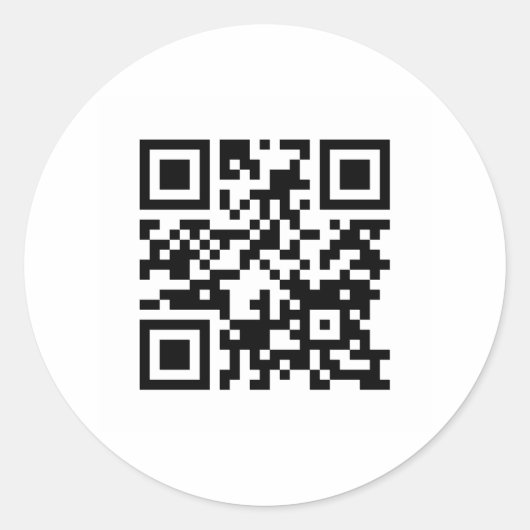 Single Property Website QR-CODE Ronde Sticker (Voorkant)