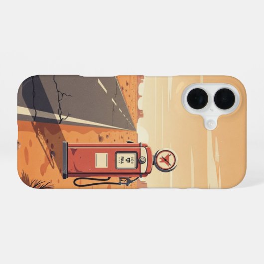 Single Pump Stop iPhone 16 Hoesje (Achterkant horizontaal)