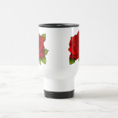 Single Red Rose Art Reisbeker (Center)