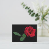Single Red Rose ATC Visitekaartje (Staand voorkant)