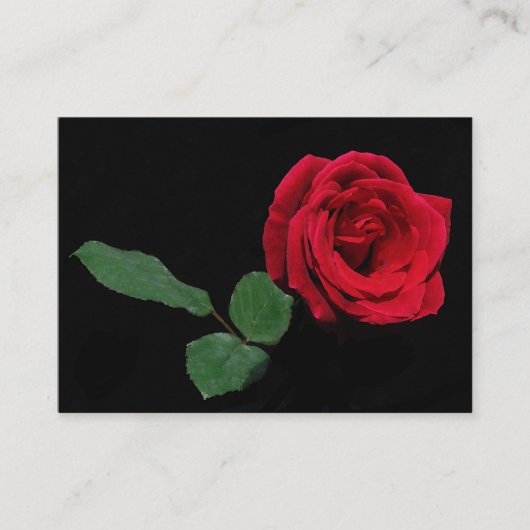 Single Red Rose ATC Visitekaartje (Voorkant)