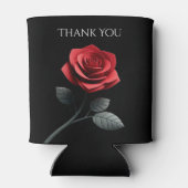 Single Red Rose - Bedankt Blikjeskoeler (Achterkant)