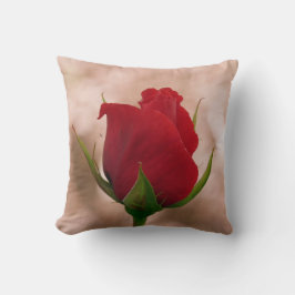 Single Red Rose Pillow/Cushion Kussen