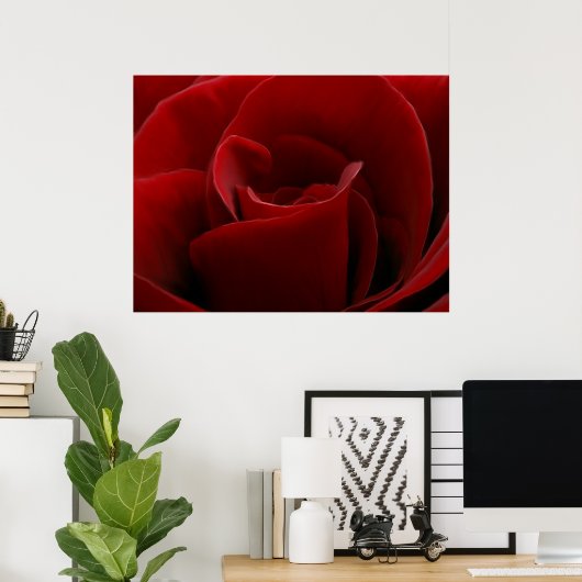 Single Red Rose Print (Thuiskantoor)
