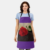 Single Red Rose Schort (Gedragen)