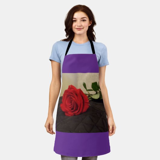 Single Red Rose Schort (Gedragen)