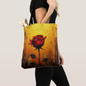 Single Red Rose Tote Bag (Dichtbij)