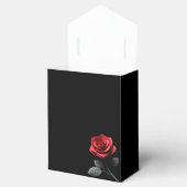 Single Red Rose-Wedding Bedankt Bedankdoosjes (Geopend)