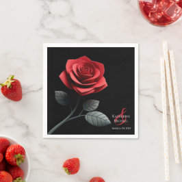 Single Red Rose-Wedding Servet