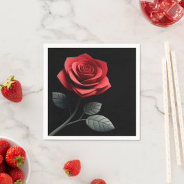 Single Red Rose-Wedding Servet