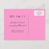 Single Roos Bud Save the Date Briefkaarten (Achterkant)
