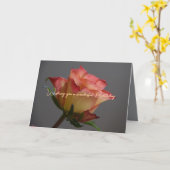 Single Roos Happy Birthday Kaart (Gele Bloem)