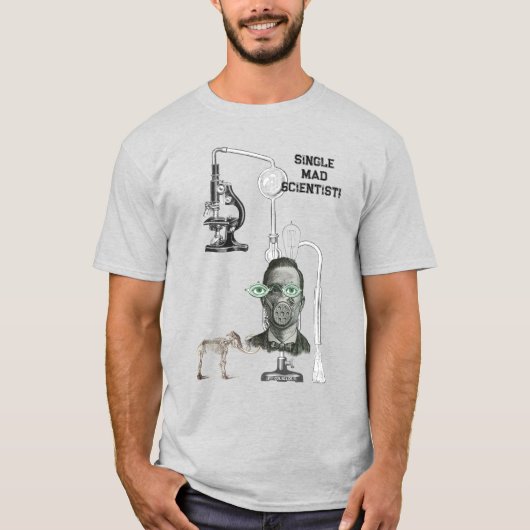 Single Scientist Science Major Doctor in de wetens T-shirt (Voorkant)