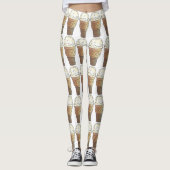 Single Scoop Vanilla Ice Cone Cones Foodie Leggings (Voorkant)