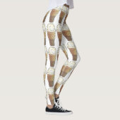 Single Scoop Vanilla Ice Cone Cones Foodie Leggings (Rechts)