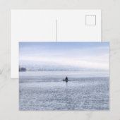 Single Scull Lake Zurich Briefkaart (Voorkant / Achterkant)