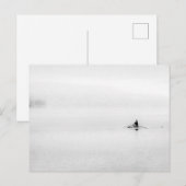 Single Scull Minimalisme Feestdagenkaart (Voorkant / Achterkant)