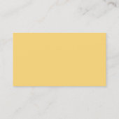 Single Sided Soft Yellow Let's Connect QR Code Visitekaartje (Achterkant)