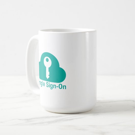 Single Sign-On Cloud Key Security Koffiemok (Voorkant links)