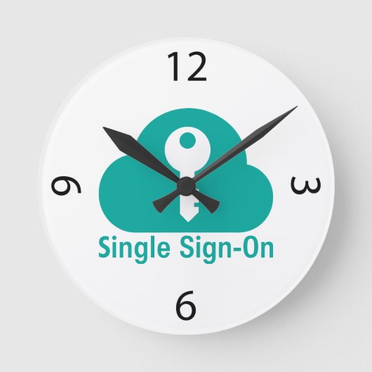 Single Sign-On Cloud Sleutelbeveiliging Ronde Klok (Voorkant)