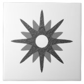 Single Silver Starburst uit de midden-eeuwse | Gro Tegeltje (Voorkant)