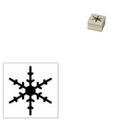Single Snowflake Art Stamp Rubberstempel (Gestempeld)