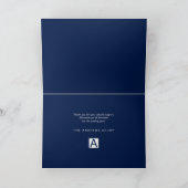 Single Snowflake Zakelijke Vakantie Groeten Kaart (Binnen)