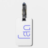 Single SOHT in het script voor Thai Language Bagagelabel (Achterkant verticaal)