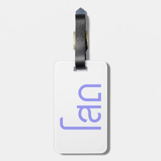 Single SOHT in het script voor Thai Language Bagagelabel (Achterkant verticaal)