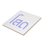 Single SOHT in het script voor Thai Language Tegeltje (Zijkant)