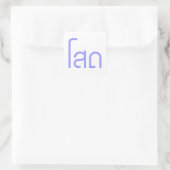 Single SOHT in het script voor Thai Language Vierkante Sticker (Tas)