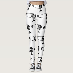 Single Speed Fixie Bike patroon Leggings