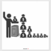 Single Stick Figuur $ Sticker (Vel)