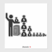 Single Stick Figuur $ Sticker (Vel)