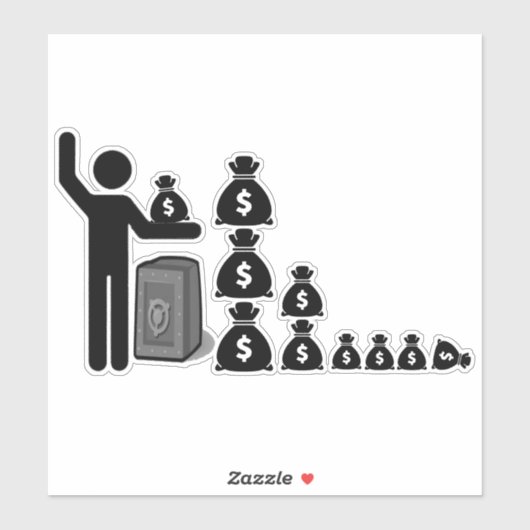 Single Stick Figuur $ Sticker (Vel)