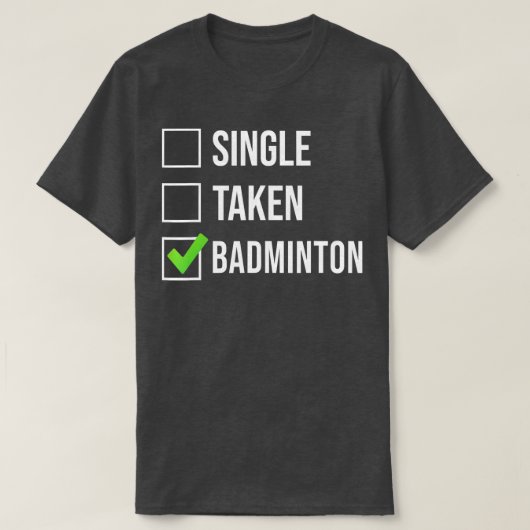 Single Take Badminton T-shirt (Design voorkant)