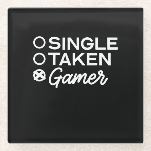 Single Take Gamer Glazen Onderzetter (Voorkant)