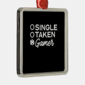 Single Take Gamer Metalen Ornament (Rechts)