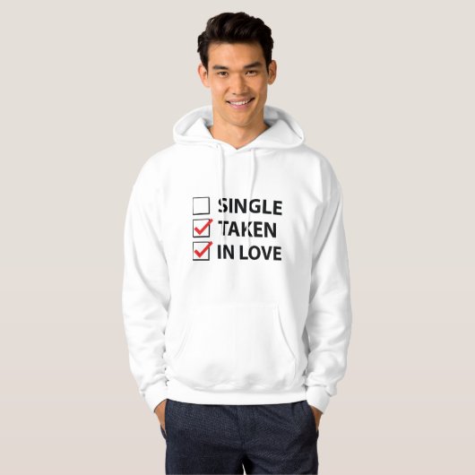 Single Take In Love Hoodie (Voorkant volledig)