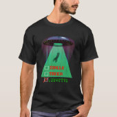 Single taken abducted alien Valentines day funny T-shirt (Voorkant)