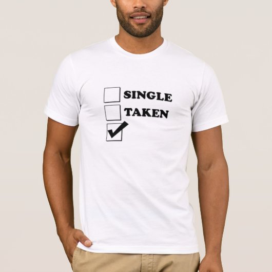 Single Taken Checkbox T-shirt (Voorkant)